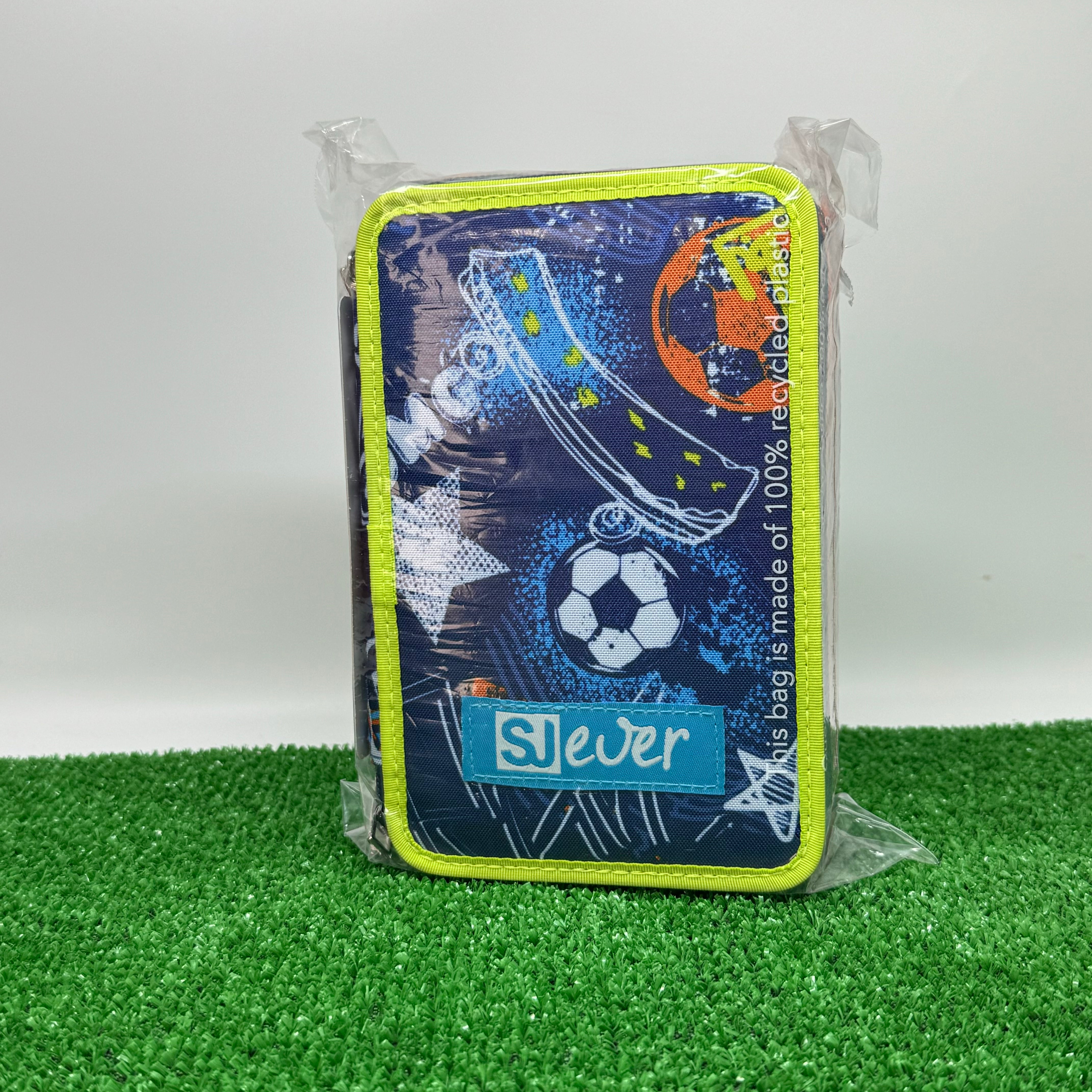 Astuccio 3 Zip SJ Gang SJ Ever Goalstreet Boy, Blue Print - Completo di 45 Pezzi per Gli Studenti Dinamici - Quiscuola