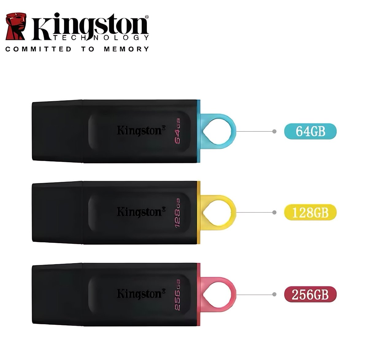 Kingston DataTraveler Exodia USB 3.2 – Pennetta USB 64GB, 128GB, 256GB - Quiscuola