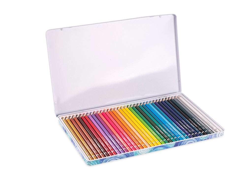 Pastelli Artist Grade Coloured Pencils – Set 36 Pezzi in Scatola di Latta - Quiscuola
