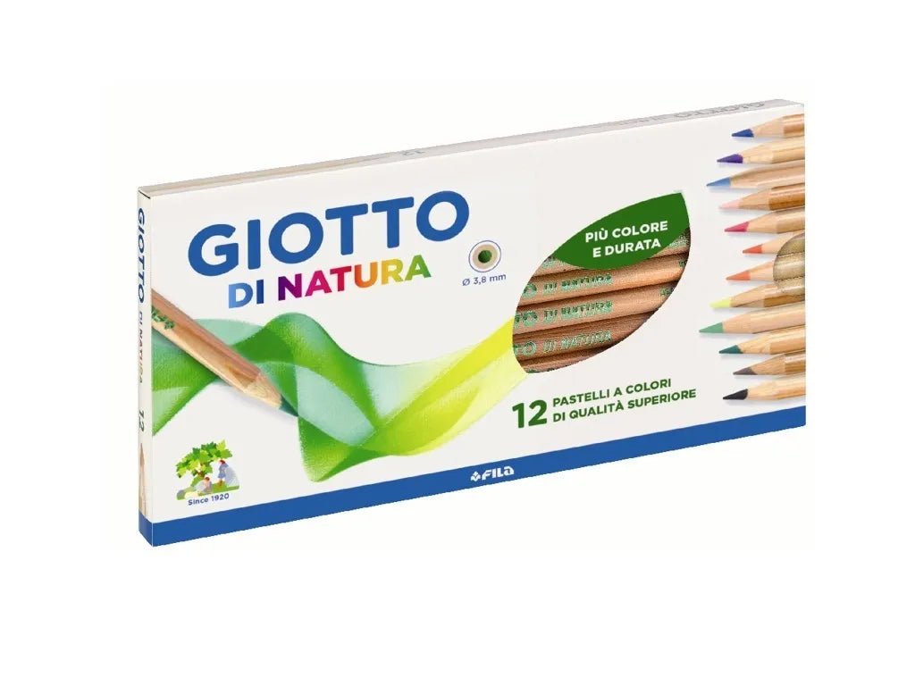 Pastelli Giotto – Pastelli di Natura 12 Colori per Bambini - Quiscuola