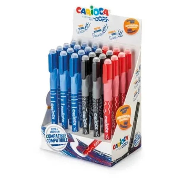 Penne Cancellabili Carioca OOPS – Inchiostro Termosensibile - Quiscuola