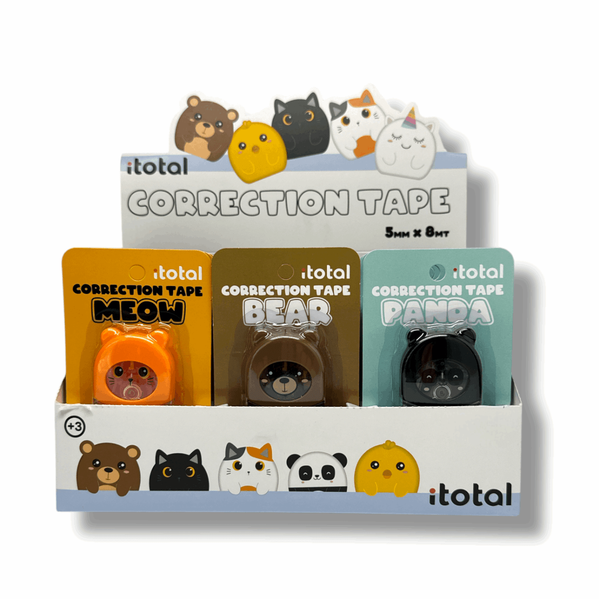 Correttore a Nastro I - Total 5mm x 8mt – Correggi con Precisione e Pulizia - Quiscuola