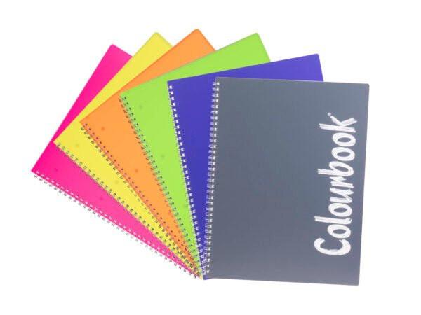 Quaderno Maxi Spirale Colourbook Fluo/Pastel Rigo o Quadretti.