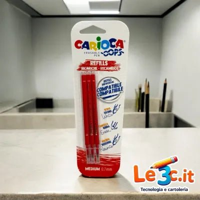 Refills Carioca Oops – Ricambi per Penne Cancellabili – Sempre Pronti a Scrivere - Quiscuola