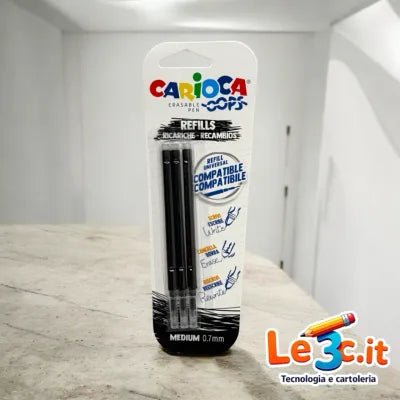 Refills Carioca Oops – Ricambi per Penne Cancellabili – Sempre Pronti a Scrivere - Quiscuola
