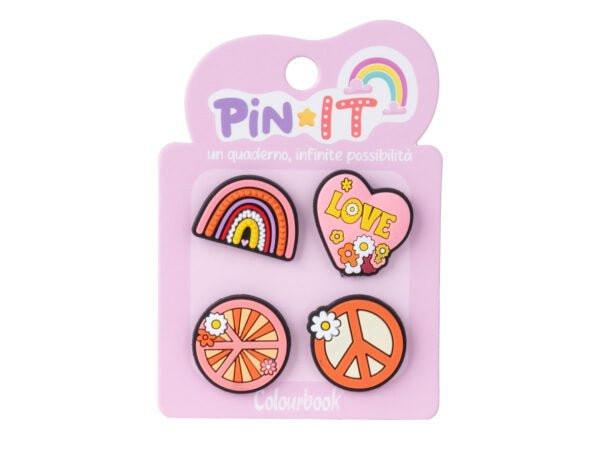 Pin It – Set di Pins per Personalizzare Quaderni Colourbook. - Quiscuola