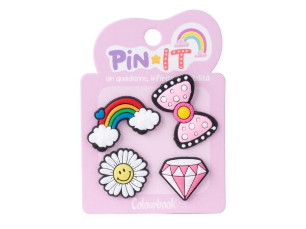 Pin It – Set di Pins per Personalizzare Quaderni Colourbook. - Quiscuola