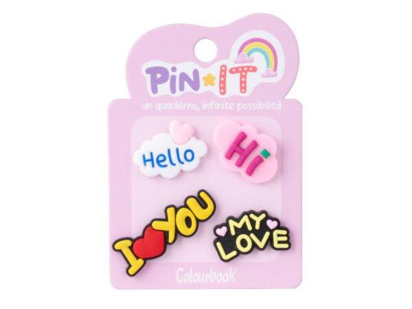Pin It – Set di Pins per Personalizzare Quaderni Colourbook. - Quiscuola