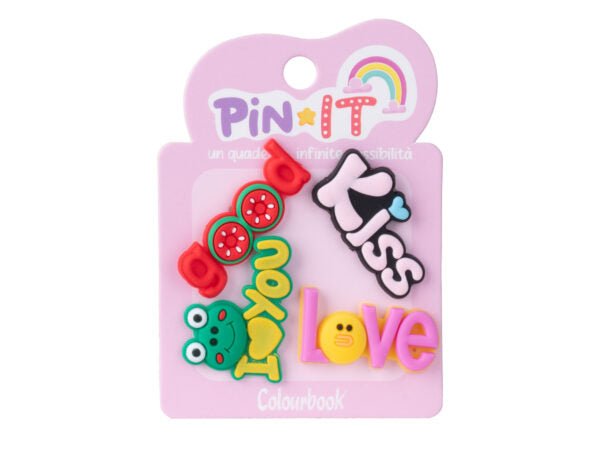 Pin It – Set di Pins per Personalizzare Quaderni Colourbook. - Quiscuola