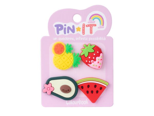 Pin It – Set di Pins per Personalizzare Quaderni Colourbook. - Quiscuola