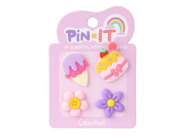 Pin It – Set di Pins per Personalizzare Quaderni Colourbook. - Quiscuola
