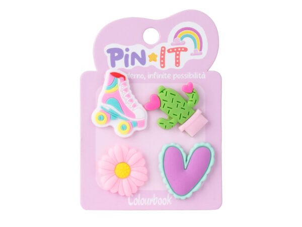 Pin It – Set di Pins per Personalizzare Quaderni Colourbook. - Quiscuola