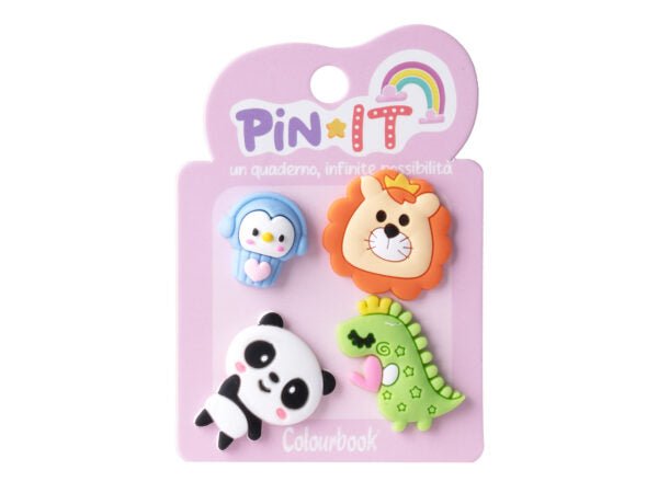 Pin It – Set di Pins per Personalizzare Quaderni Colourbook. - Quiscuola