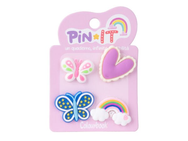 Pin It – Set di Pins per Personalizzare Quaderni Colourbook. - Quiscuola