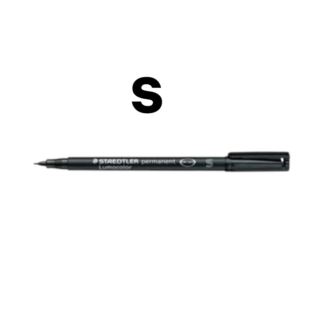 Pennarelli Staedtler Lumocolor nero F S M 10 pezzi.