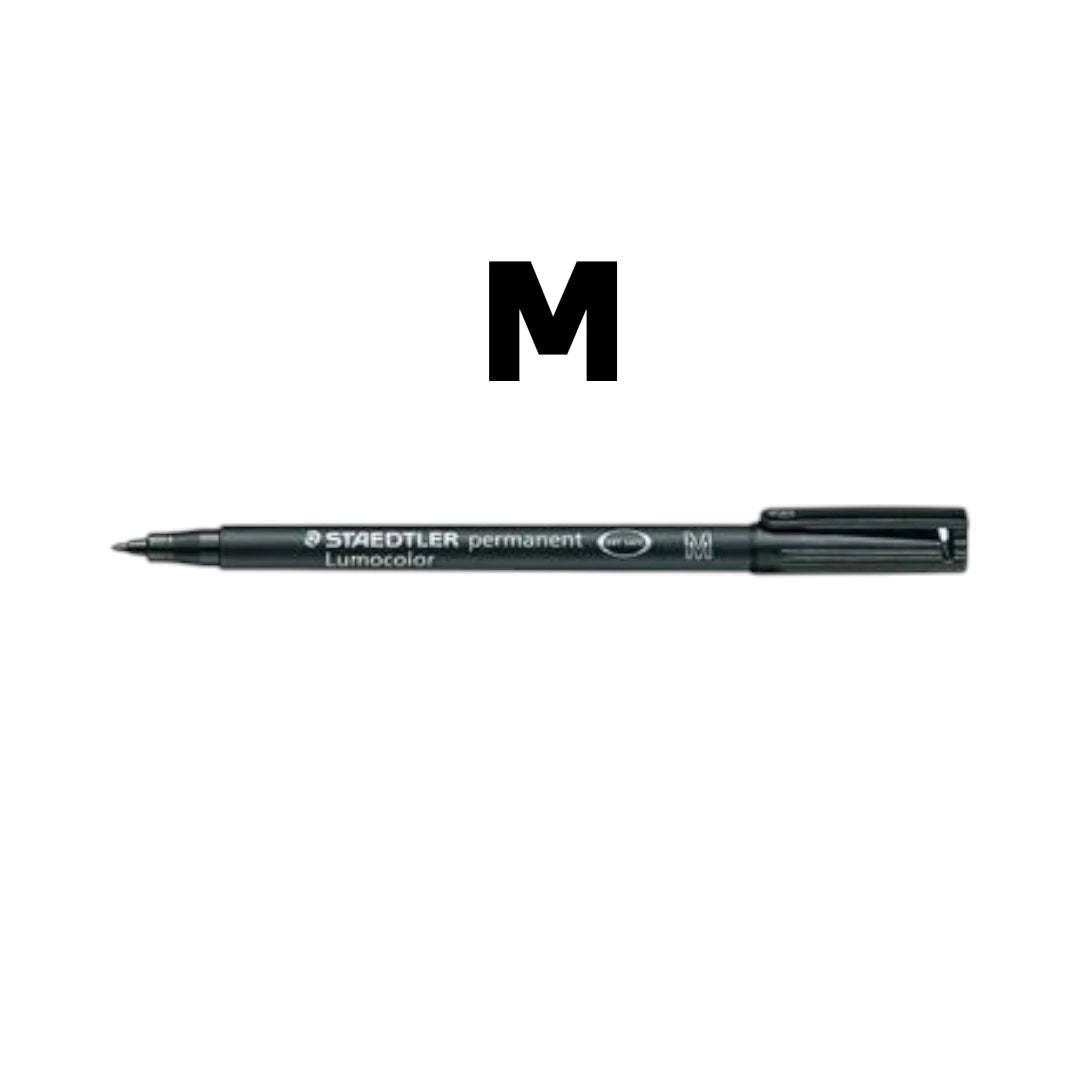 Pennarelli Staedtler Lumocolor nero F S M 10 pezzi.