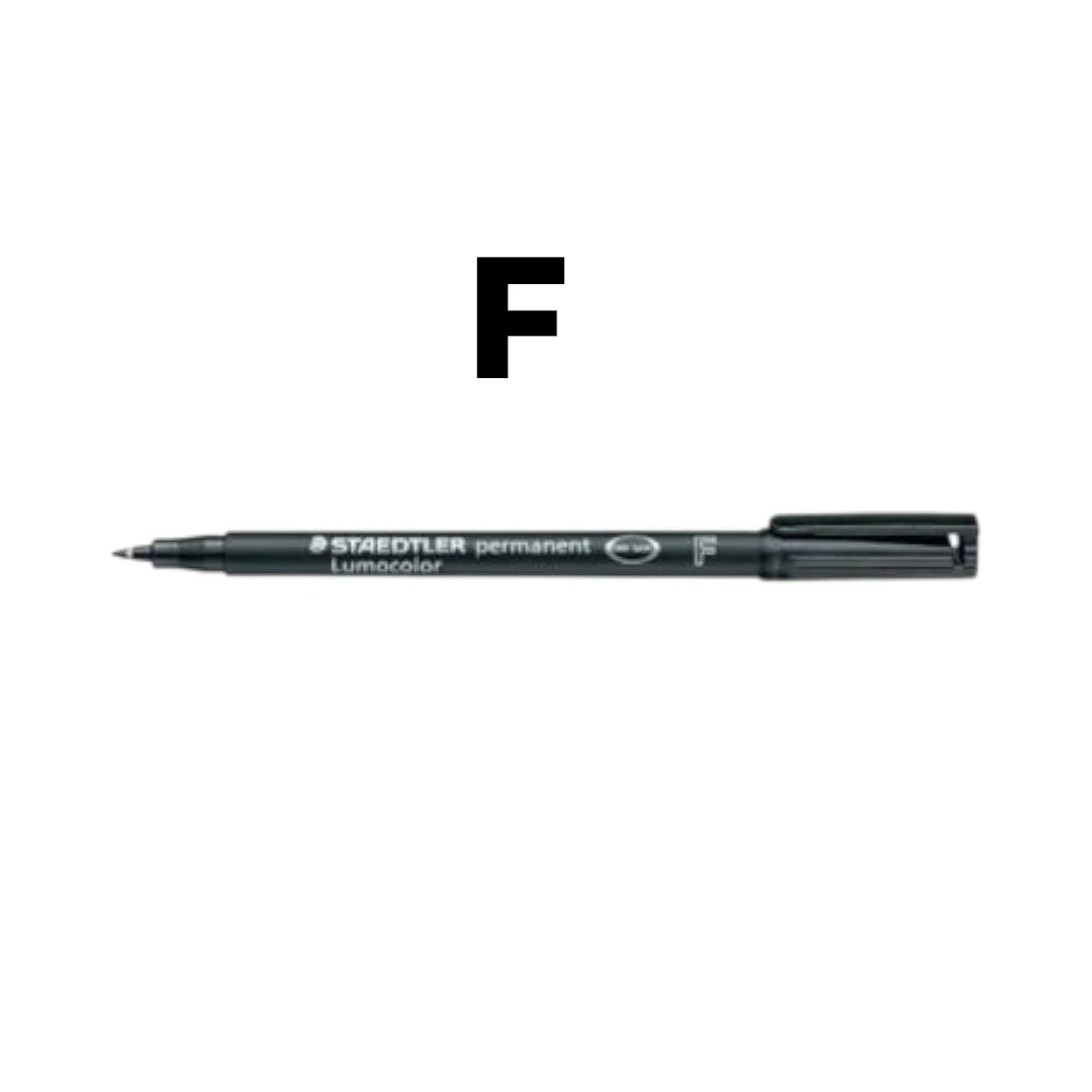 Pennarelli Staedtler Lumocolor nero F S M 10 pezzi.