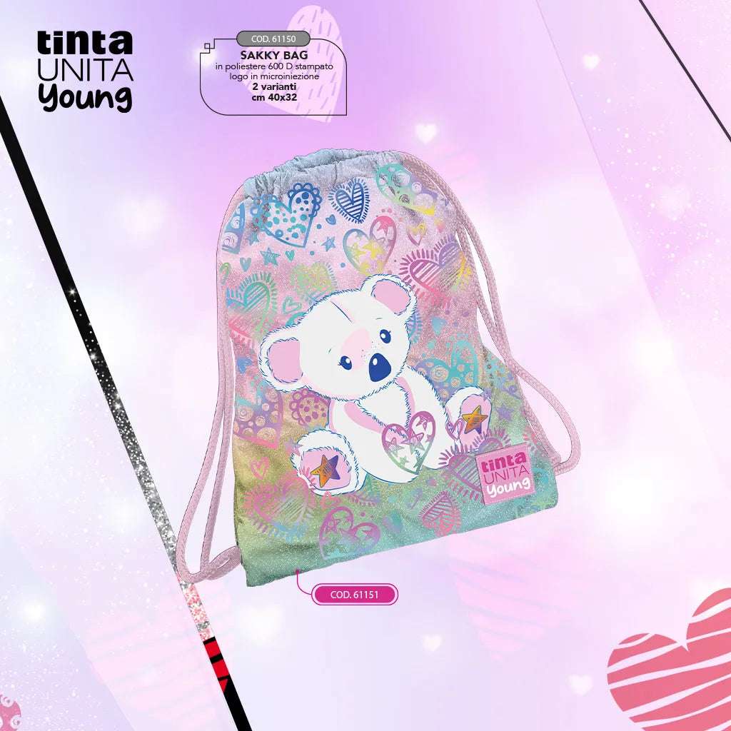 Sacca Sakky Bag Tinta Unita – Vari Modelli Colorati e Comodi - Quiscuola