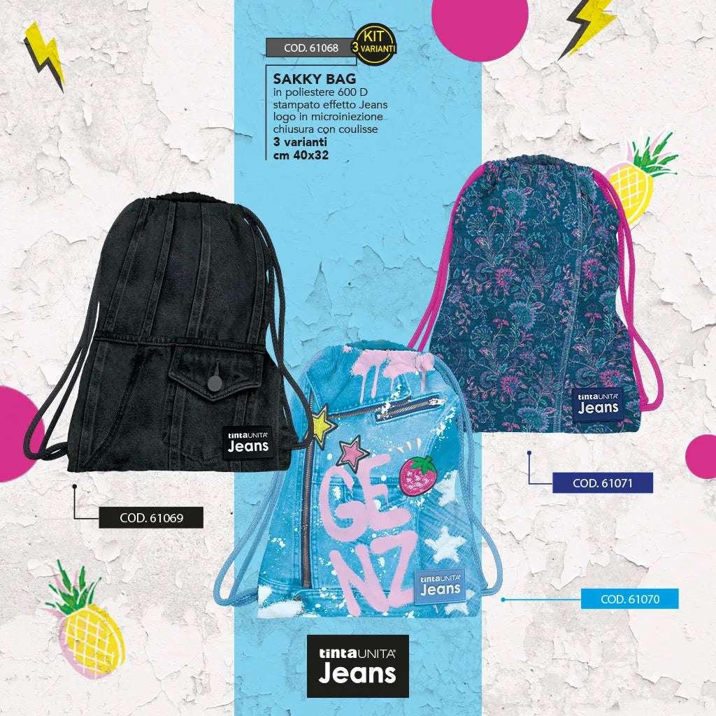 Sacca Sakky Bag Tinta Unita – Vari Modelli Colorati e Comodi.