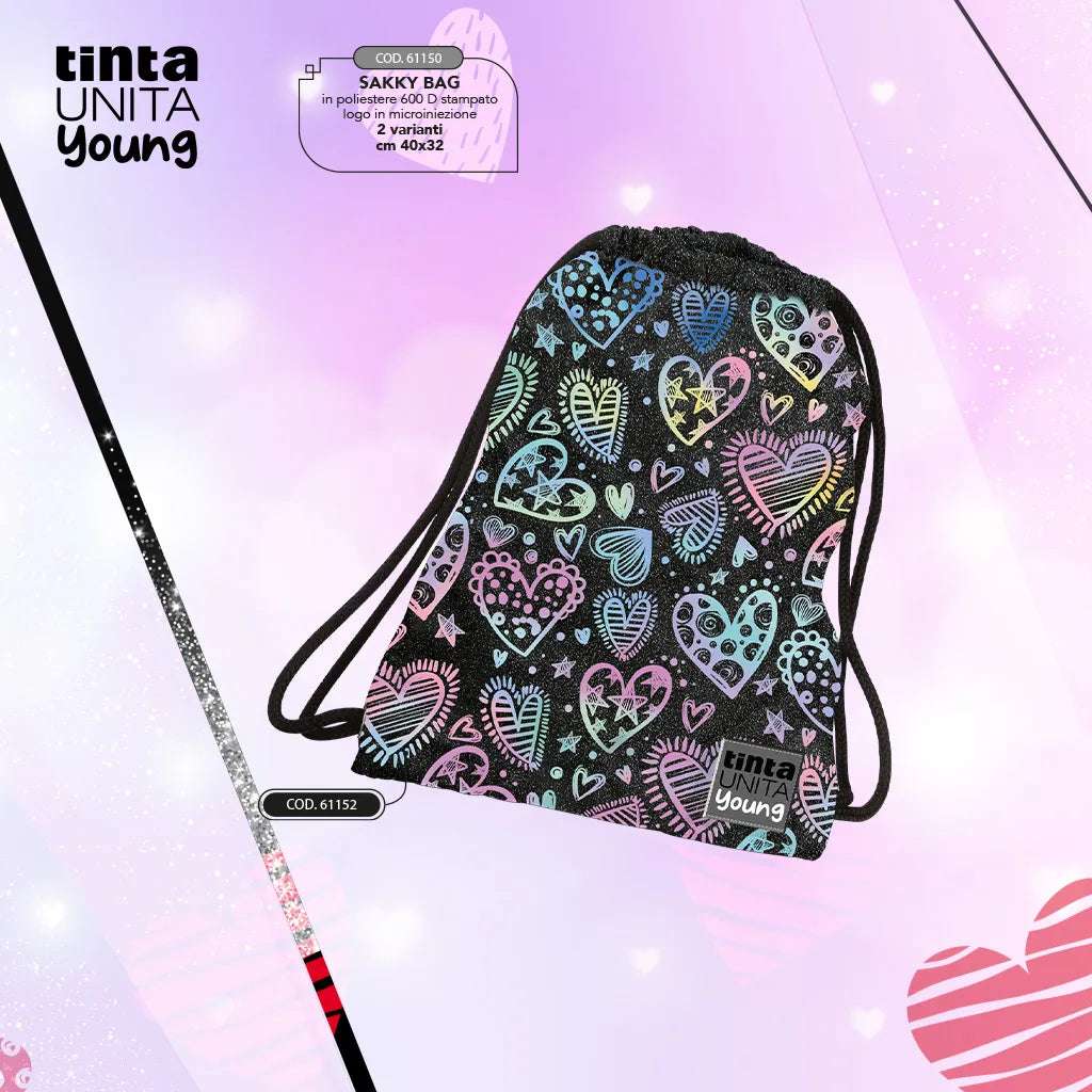 Sacca Sakky Bag Tinta Unita – Vari Modelli Colorati e Comodi - Quiscuola