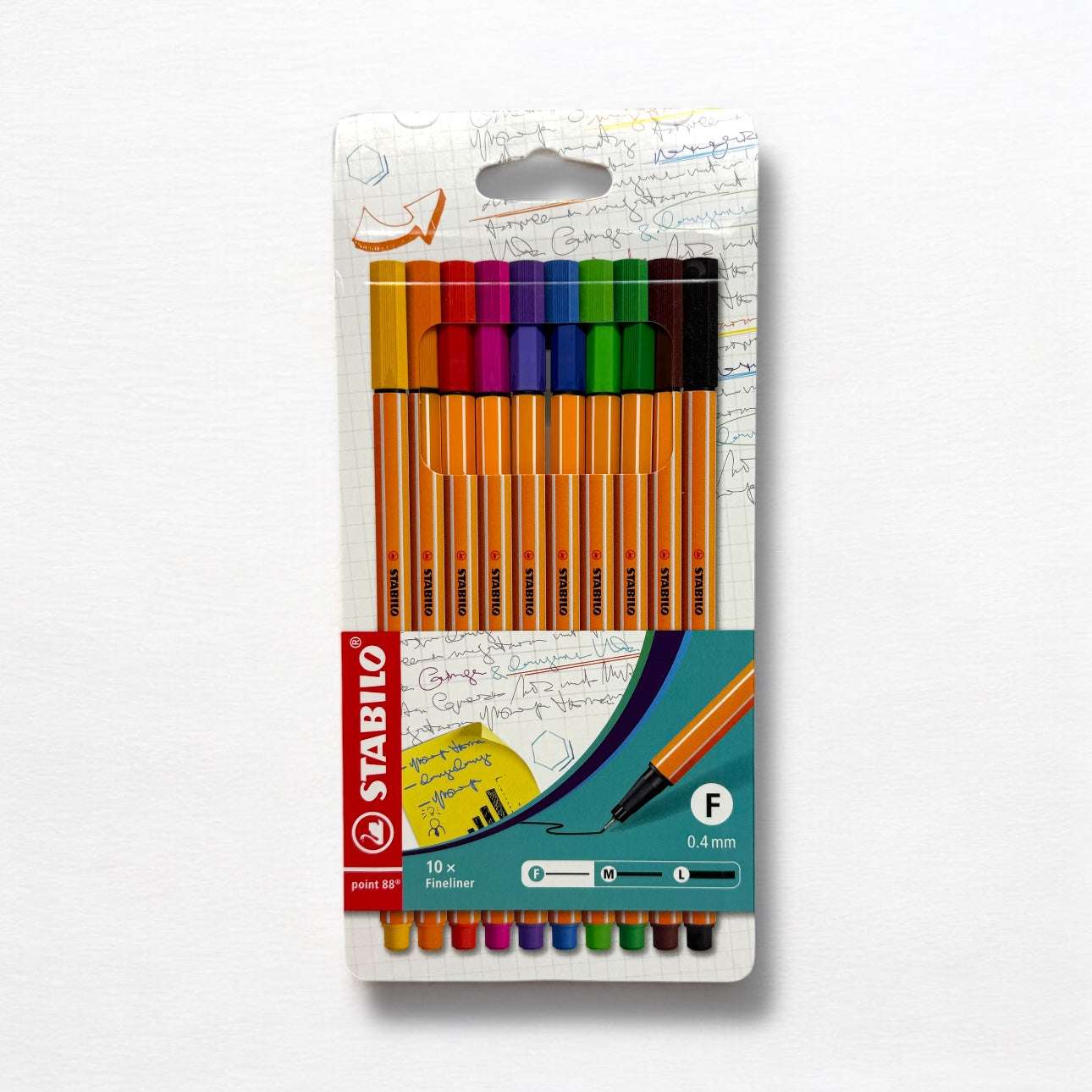 Set 10 Pennarelli Stabilo Point 88 – Punta Fine e Colori Assortiti - Quiscuola