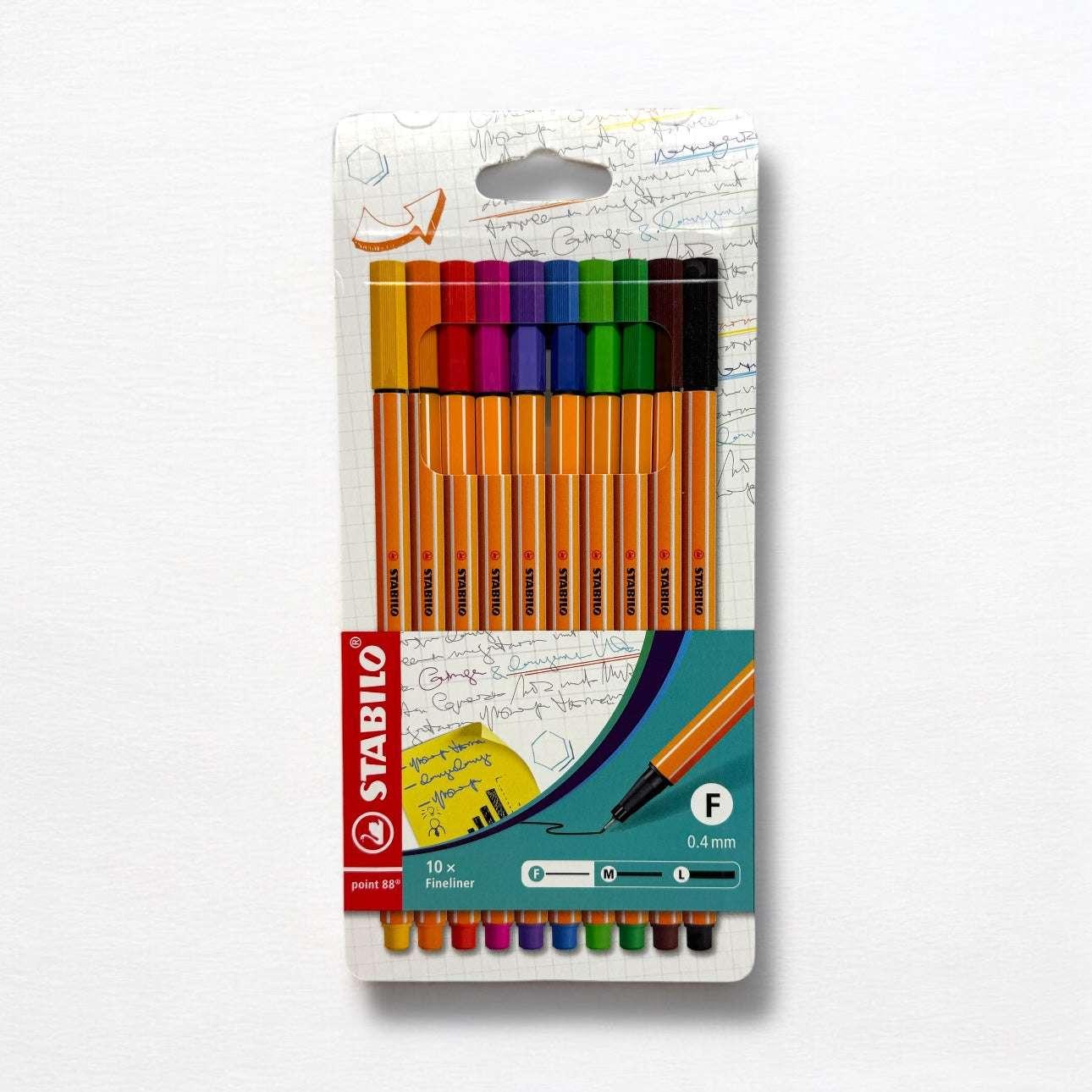 Set Stabilo Point 88 – 10 Colori Assortiti.