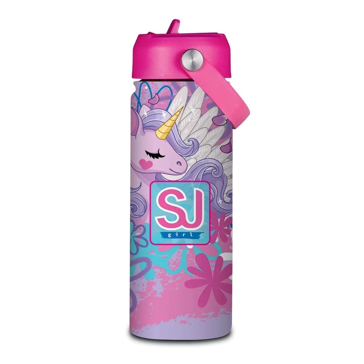 Borraccia Termica SJ Gang 500 ml con Cannuccia - Eleganza e Prestazioni per l'Idratazione Quotidiana - Quiscuola