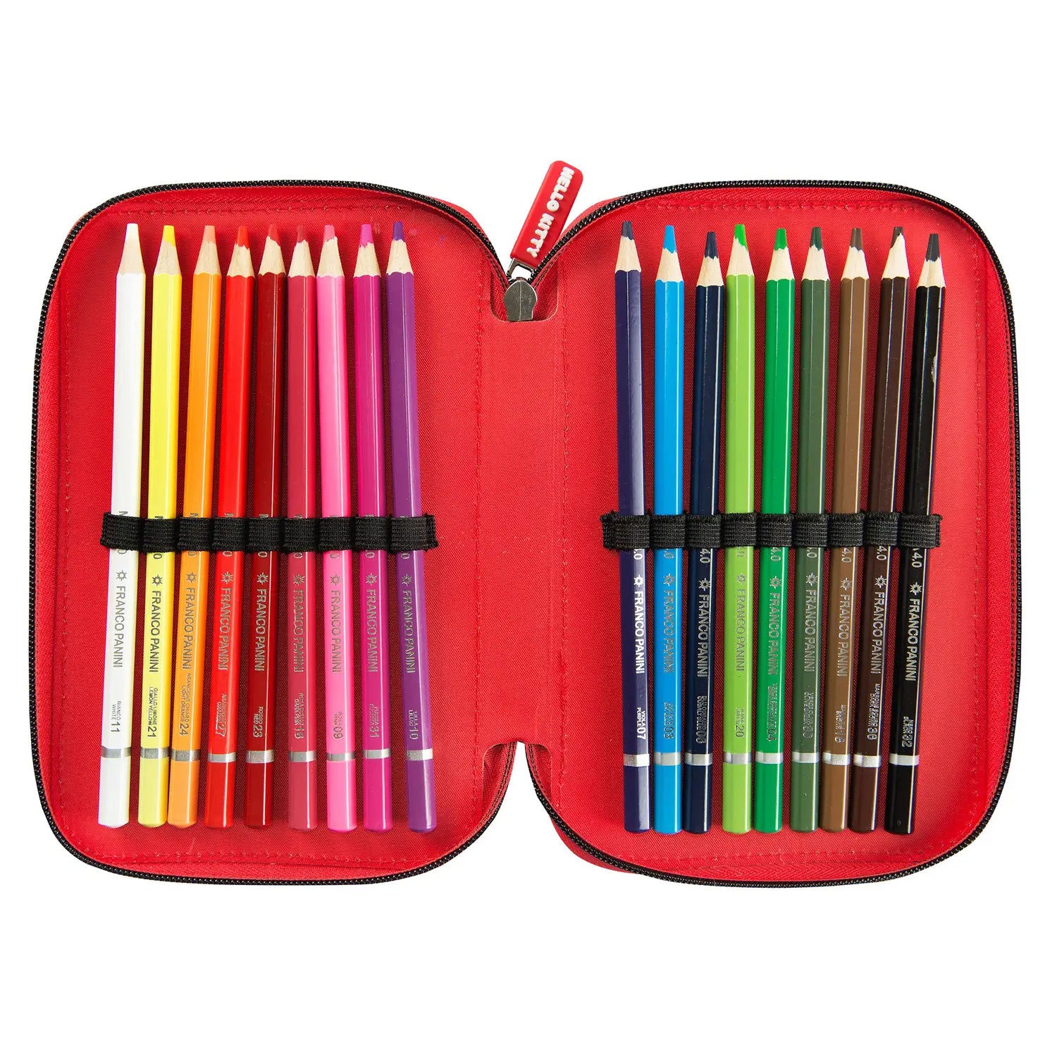 Astuccio scuola Hello Kitty 3 zip completo Panini.