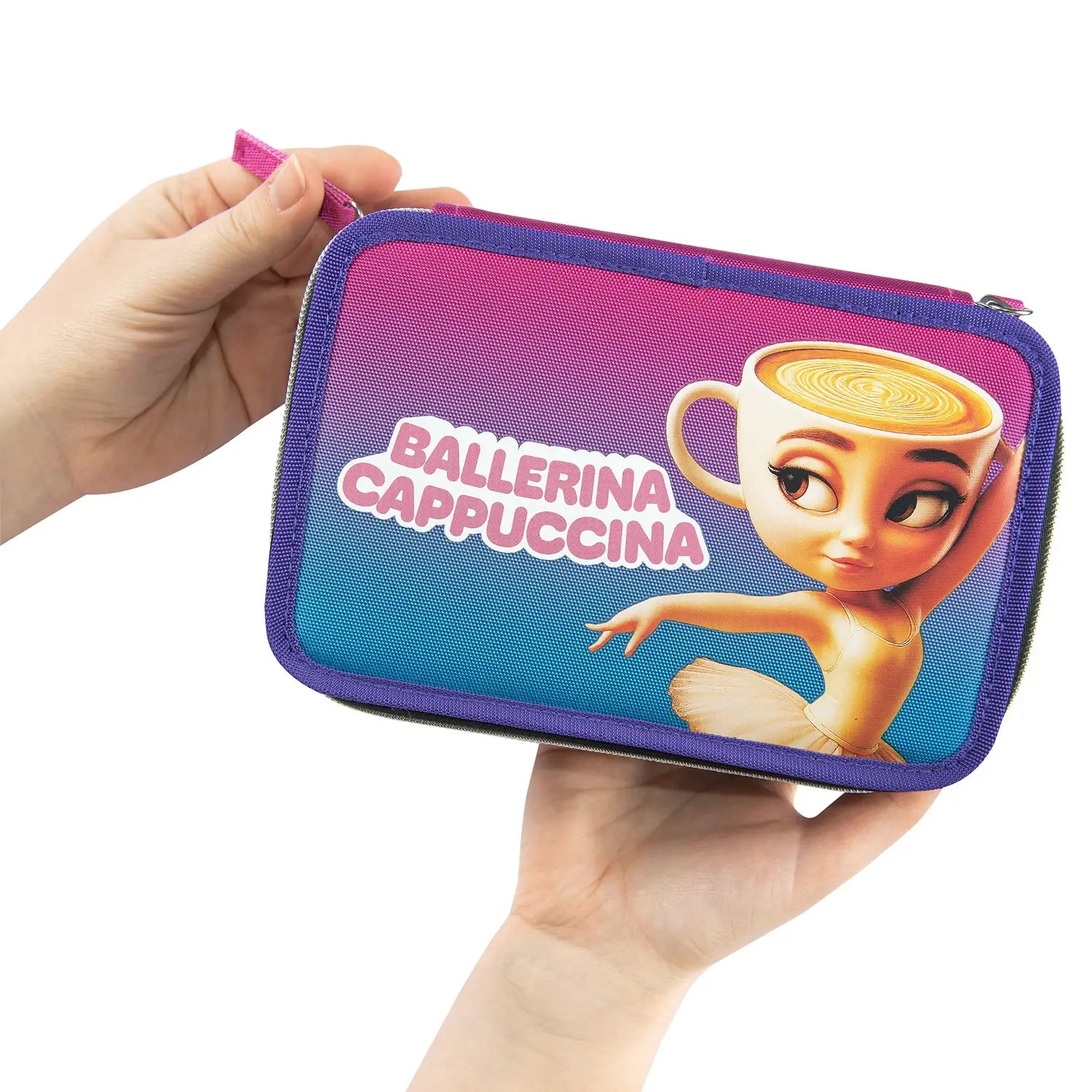 Astuccio scuola Skifidol Brainrot 3 zip Ballerina Cappuccina.