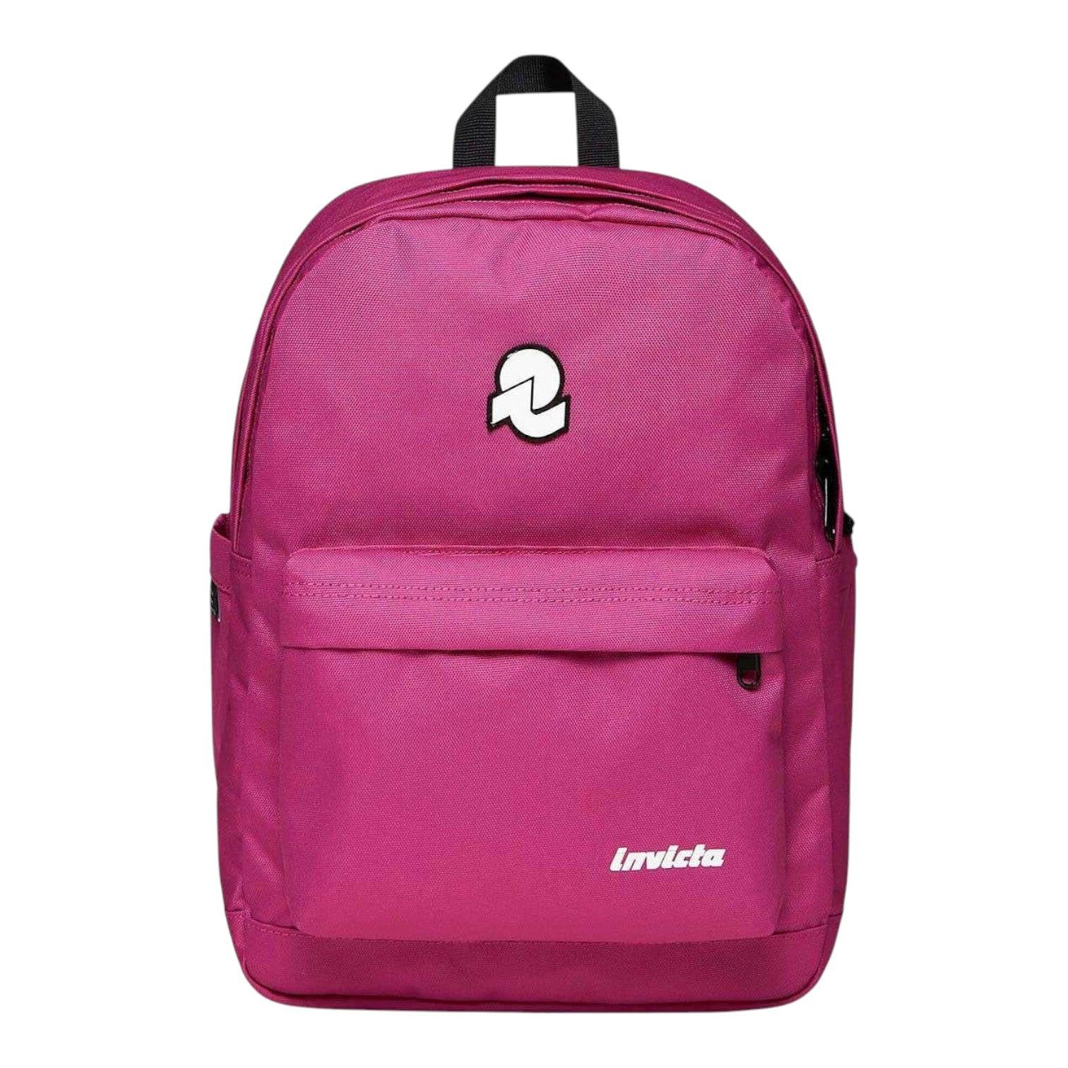 Zaino Invicta Lab Plain Fuxia 27L elegante e resistente.