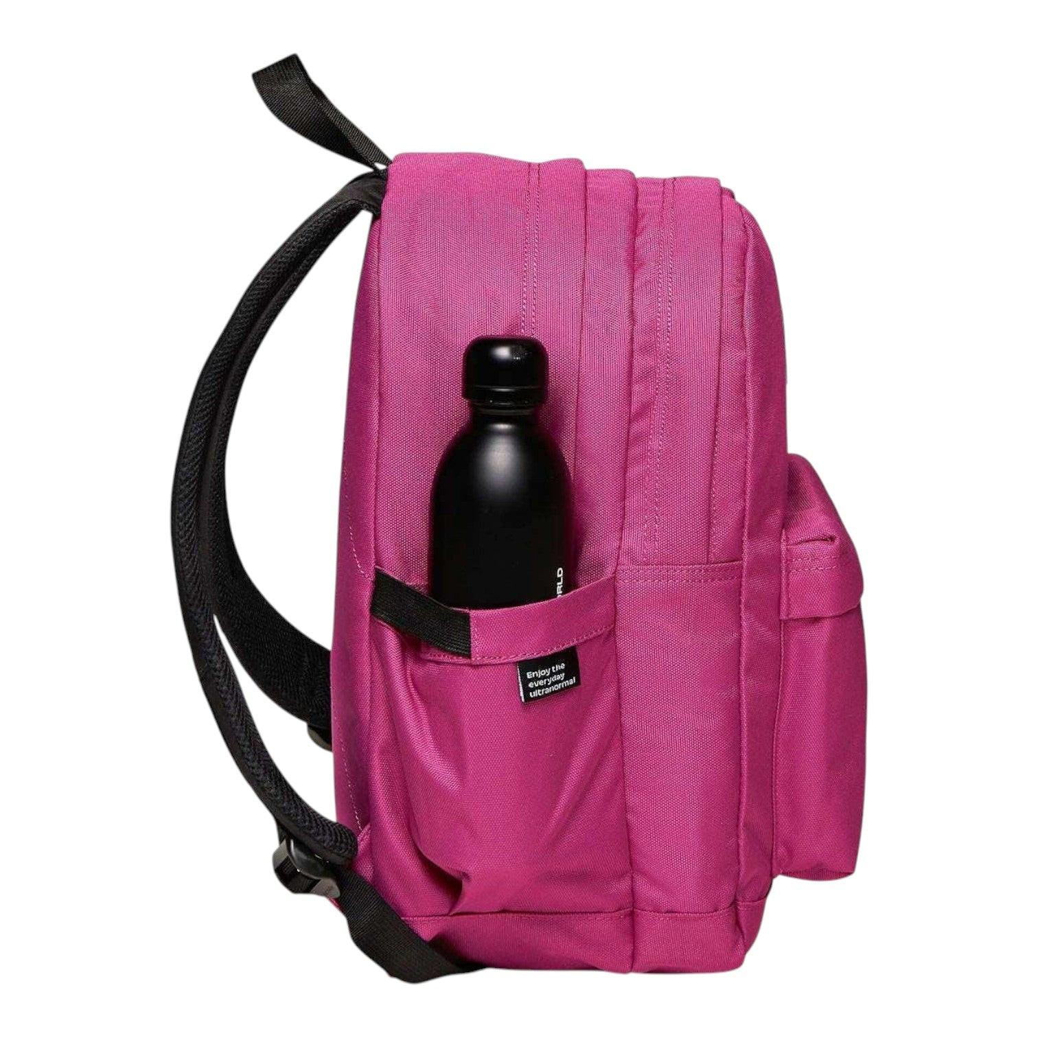 Zaino Invicta Lab Plain Fuxia 27L elegante e resistente.