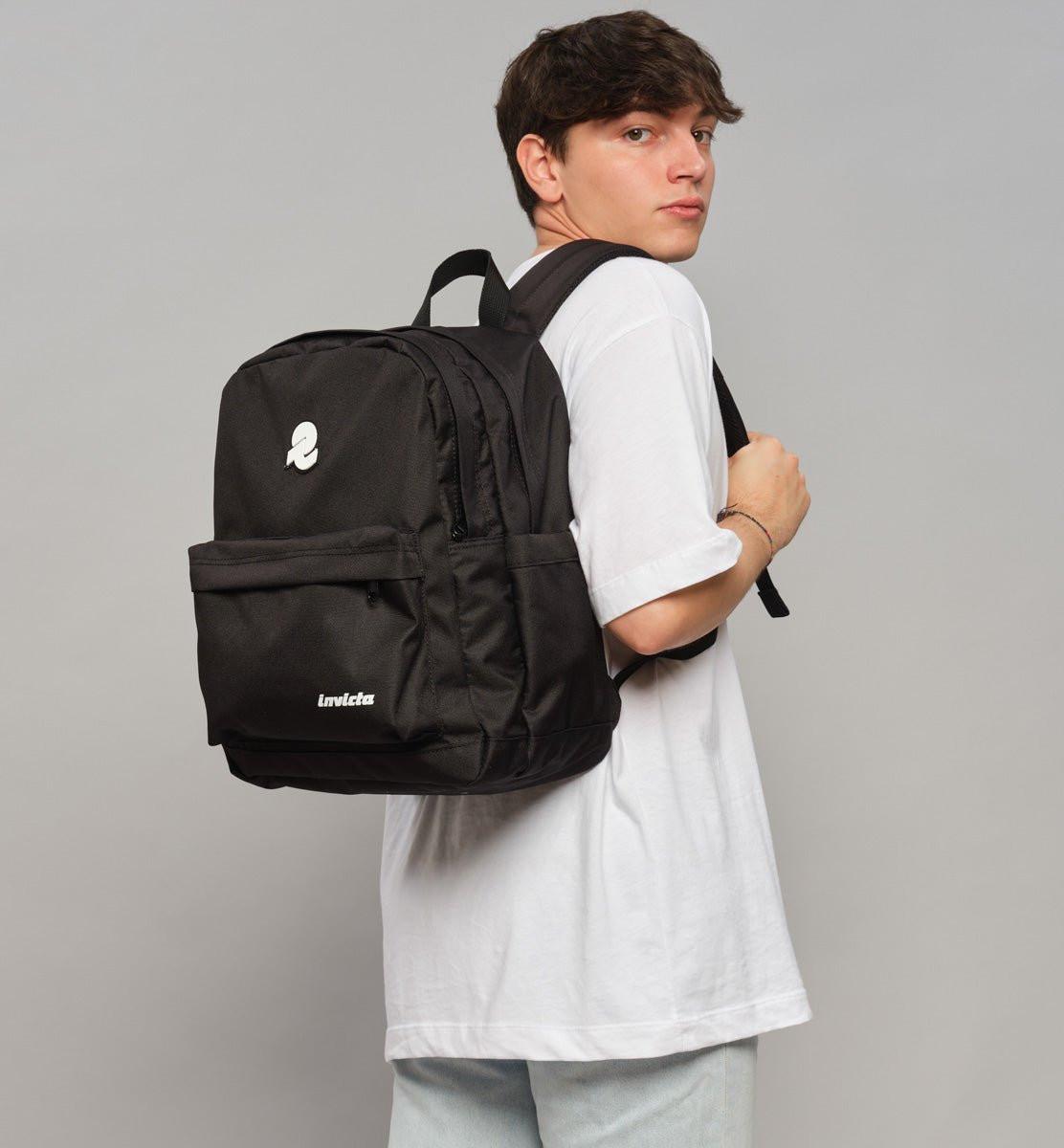 Zaino Invicta Lab Plain Nero 27L.