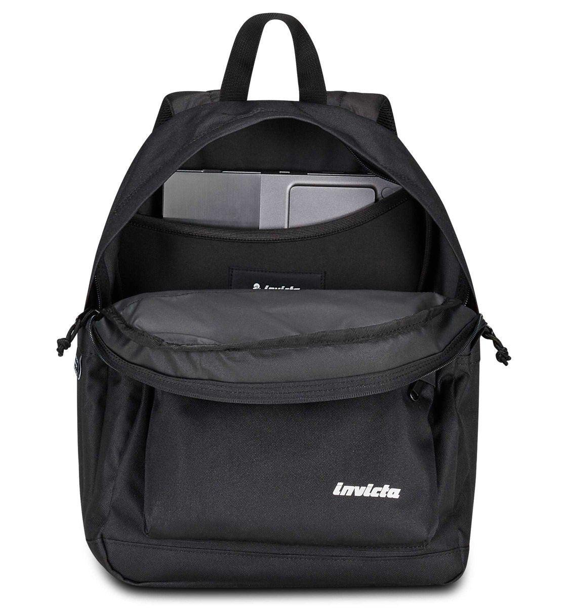 Zaino Invicta Lab Plain: Eleganza Minimalista e Massima Funzionalità Nero - Quiscuola