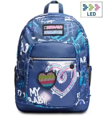 Zaino Seven® Freethink con Cuore LED – Rock On Girl 2023 - Quiscuola