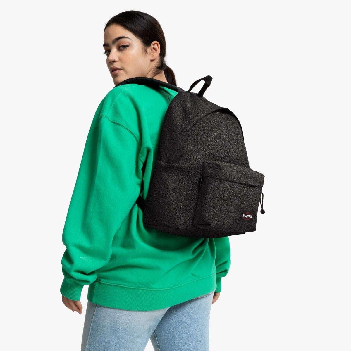Zaino Eastpak Padded Pak’r Sparkly Glitter Nero – Brillante.