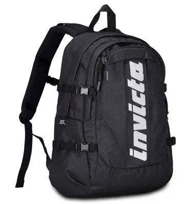 Zaino Invicta Act Plus Fibra Ottica – 30L, Poliestere Riciclato e Logo Luminoso - Quiscuola