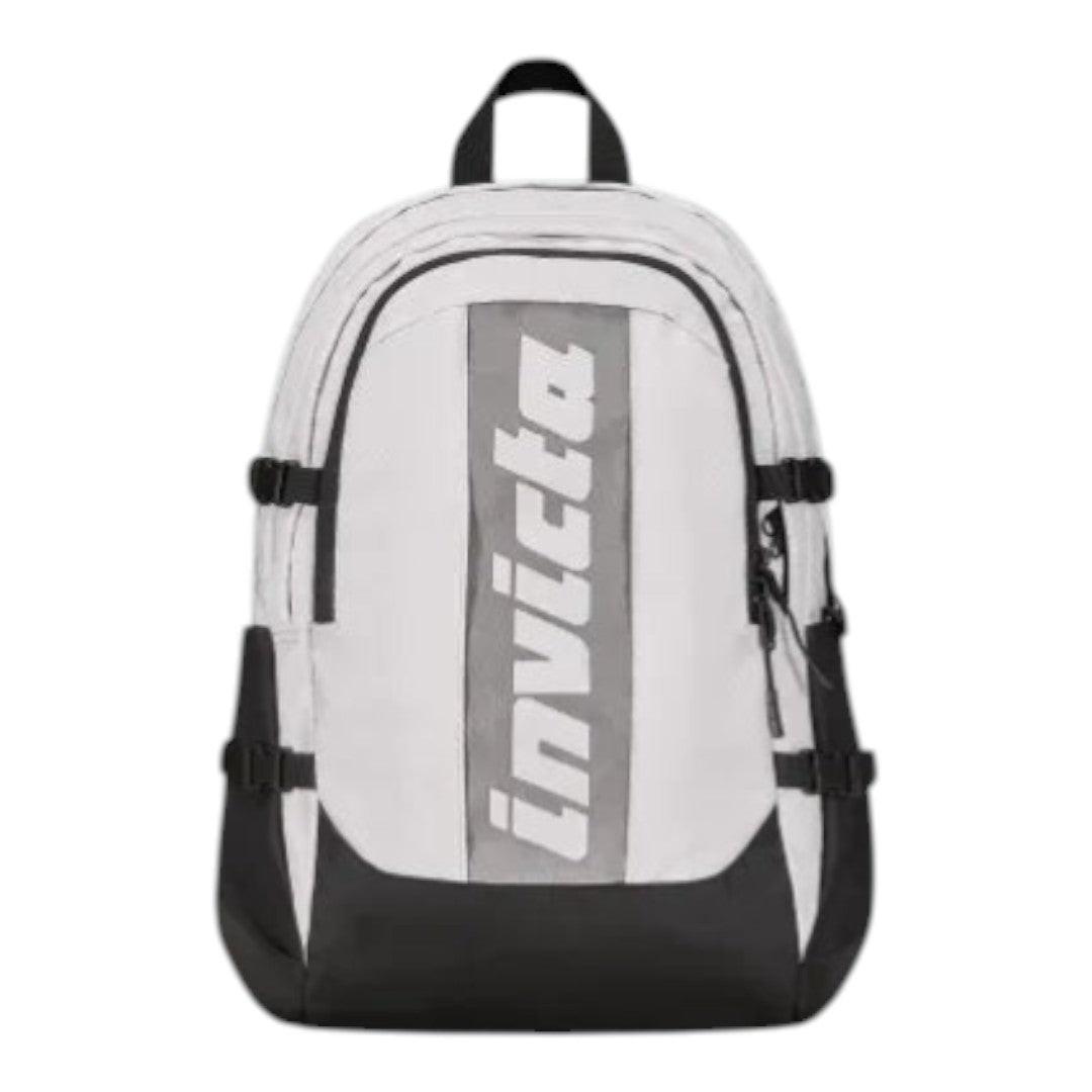 Zaino Invicta Act Plus Fibra Ottica 30L, Poliestere Riciclato e Logo Luminoso.