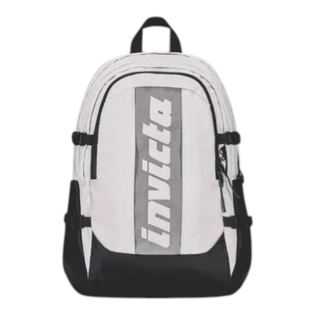 Zaino Invicta Act Plus Fibra Ottica 30L, Poliestere Riciclato e Logo Luminoso.