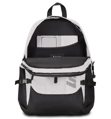 Zaino Invicta Act Plus LED – 30L, Poliestere Riciclato e LED Frontale Rimovibile Bianco - Quiscuola