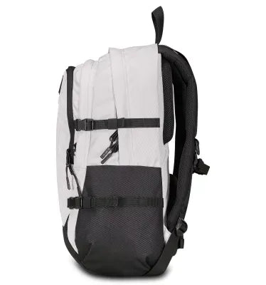 Zaino Invicta Act Plus LED – 30L, Poliestere Riciclato e LED Frontale Rimovibile Bianco - Quiscuola