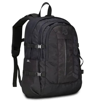 Zaino Invicta Act Plus LED – 30L, Poliestere Riciclato e LED Frontale Rimovibile Nero - Quiscuola