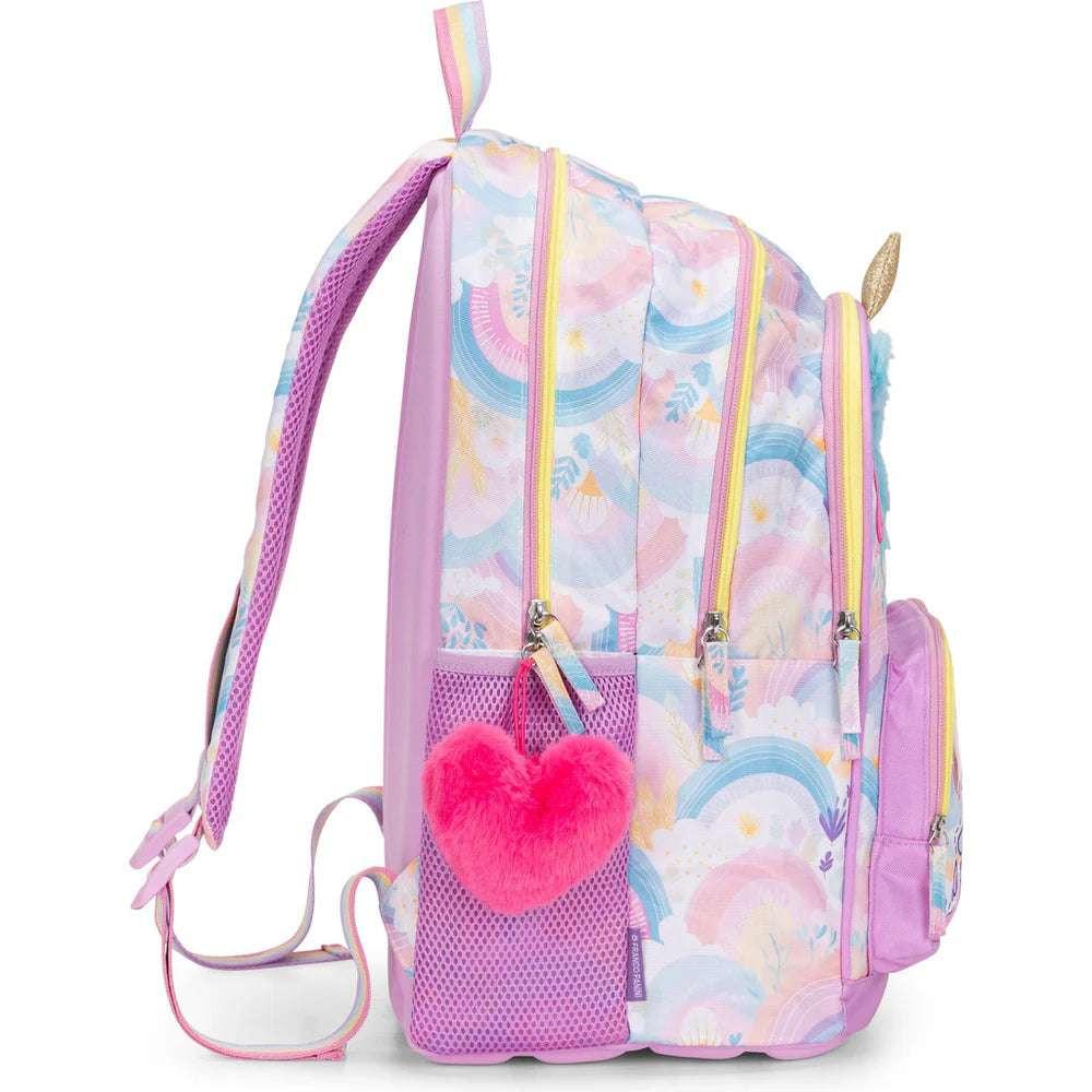 Zaino Organizzato Mofu Mofu Lilla – Stile Fluffy e Massima Organizzazione per la Scuola - Quiscuola