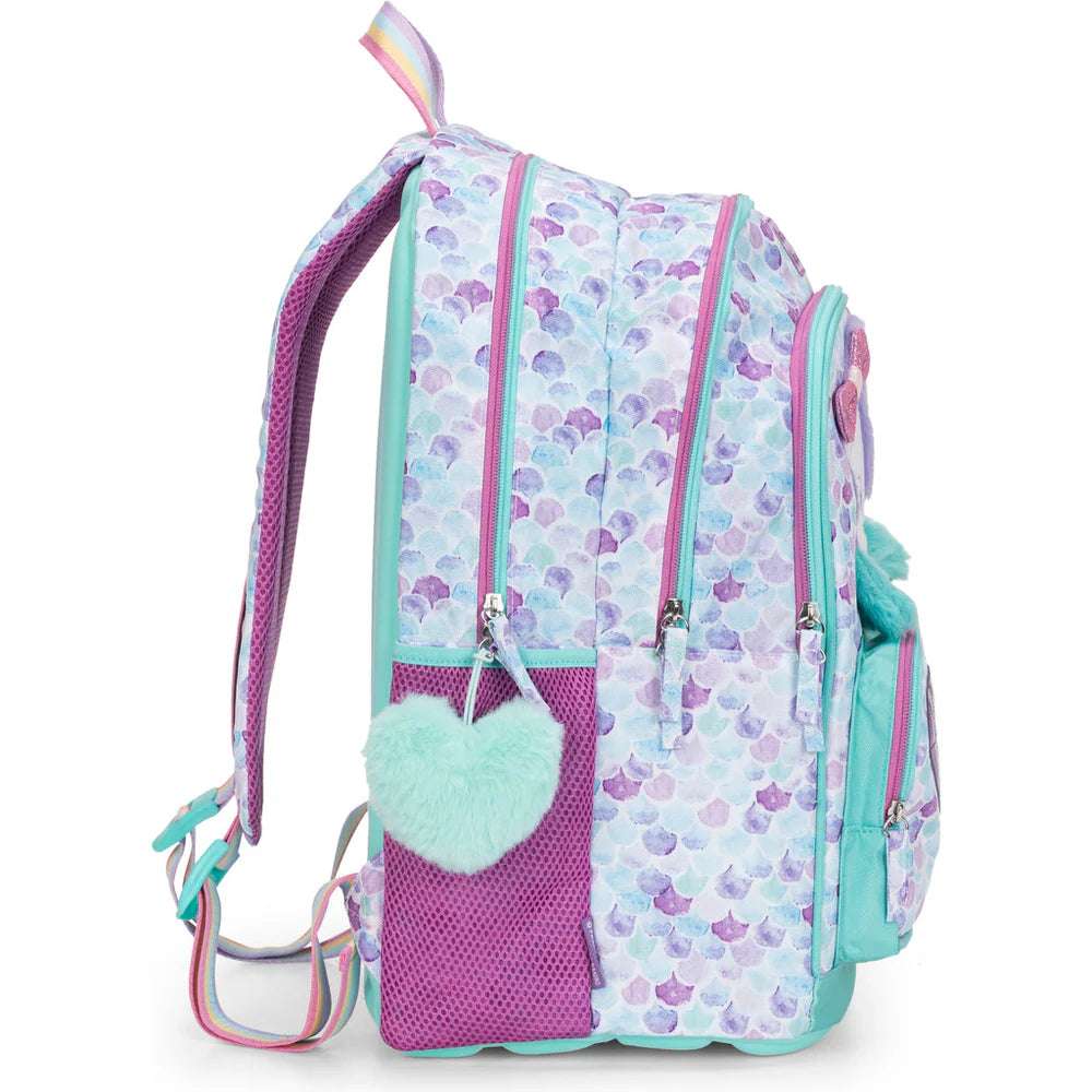 Zaino Organizzato Mofu Mofu Verde/Lilla – Comodità, Colore e Organizzazione per la Scuola - Quiscuola