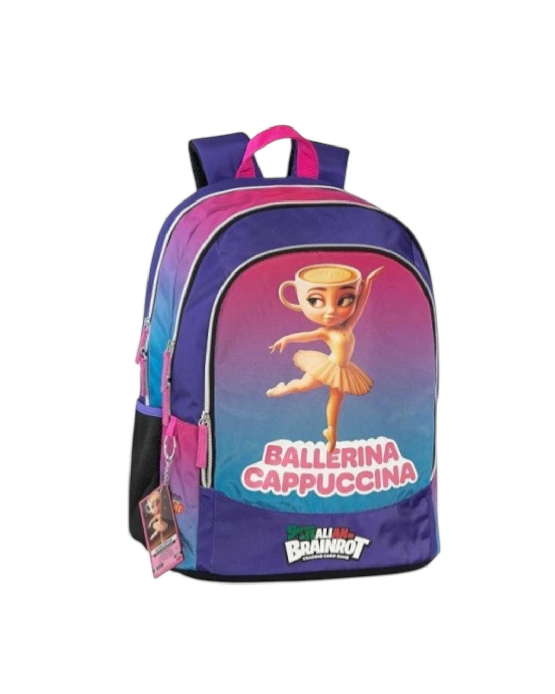 Zaino scuola Panini Skifidol Ballerina Cappuccina 3 zip 44cm