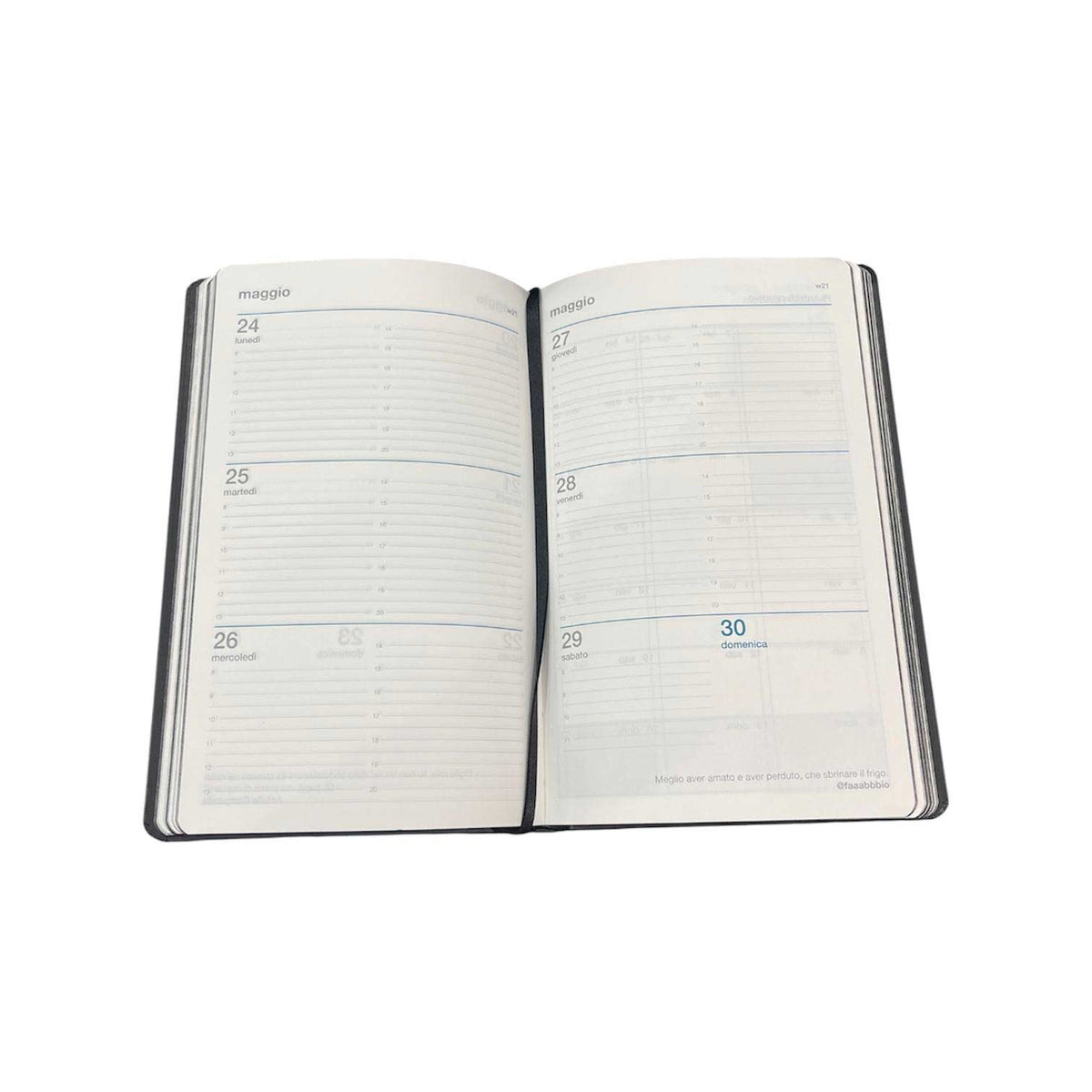 Copertina agenda 2027 Comix Allure Black Tarok con luna, pianeti e stelle e dettagli oro argento rame - foto 3
