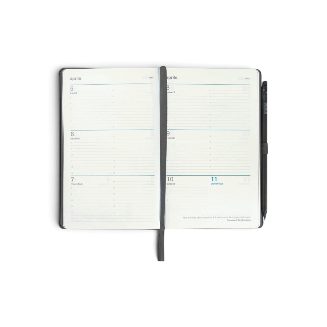 Agenda 2027 Comix Week Large Horizontal Black 13,5x21 cm - foto 2