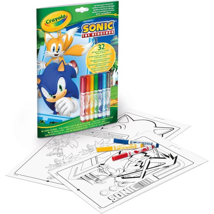 Album Coloring Crayola Sonic
