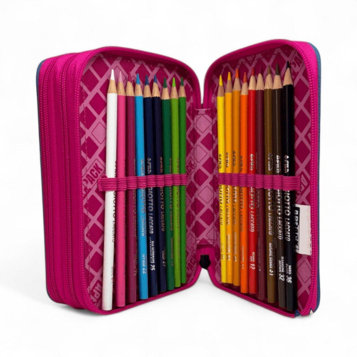 Astuccio 3 Zip APPack Webkins Rosa Completo Scuola.