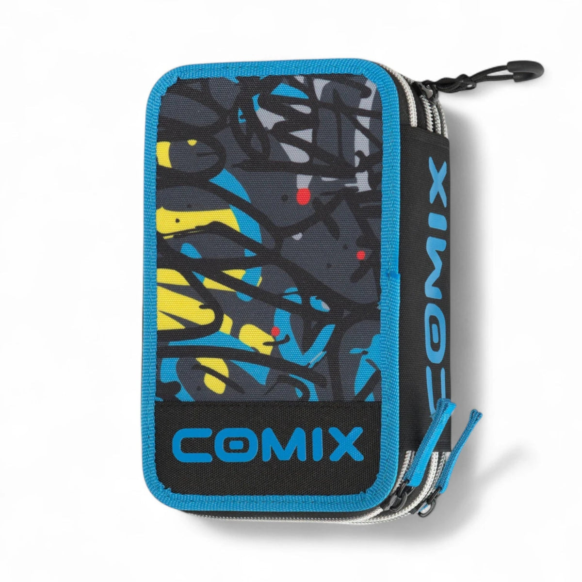 Astuccio 3 Zip Comix WBS Nero/Blu – Completo Scuola 3 Scomparti - Quiscuola.it – Zaini, Astucci e Diari Scuola