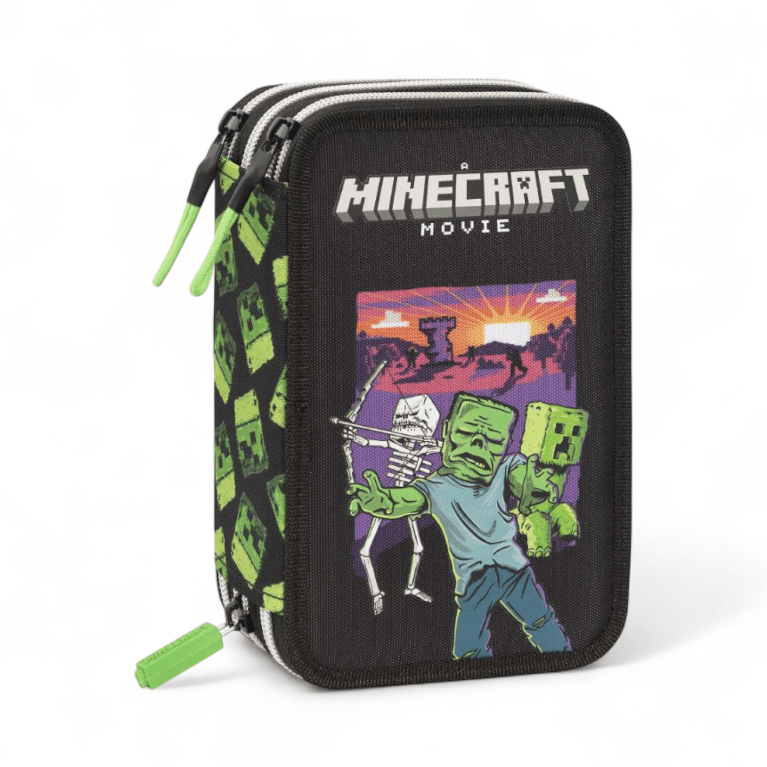 ASTUCCIO 3 ZIP CON CORREDO MINECRAFT MOVIE - Quiscuola.it – Zaini, Astucci e Diari Scuola